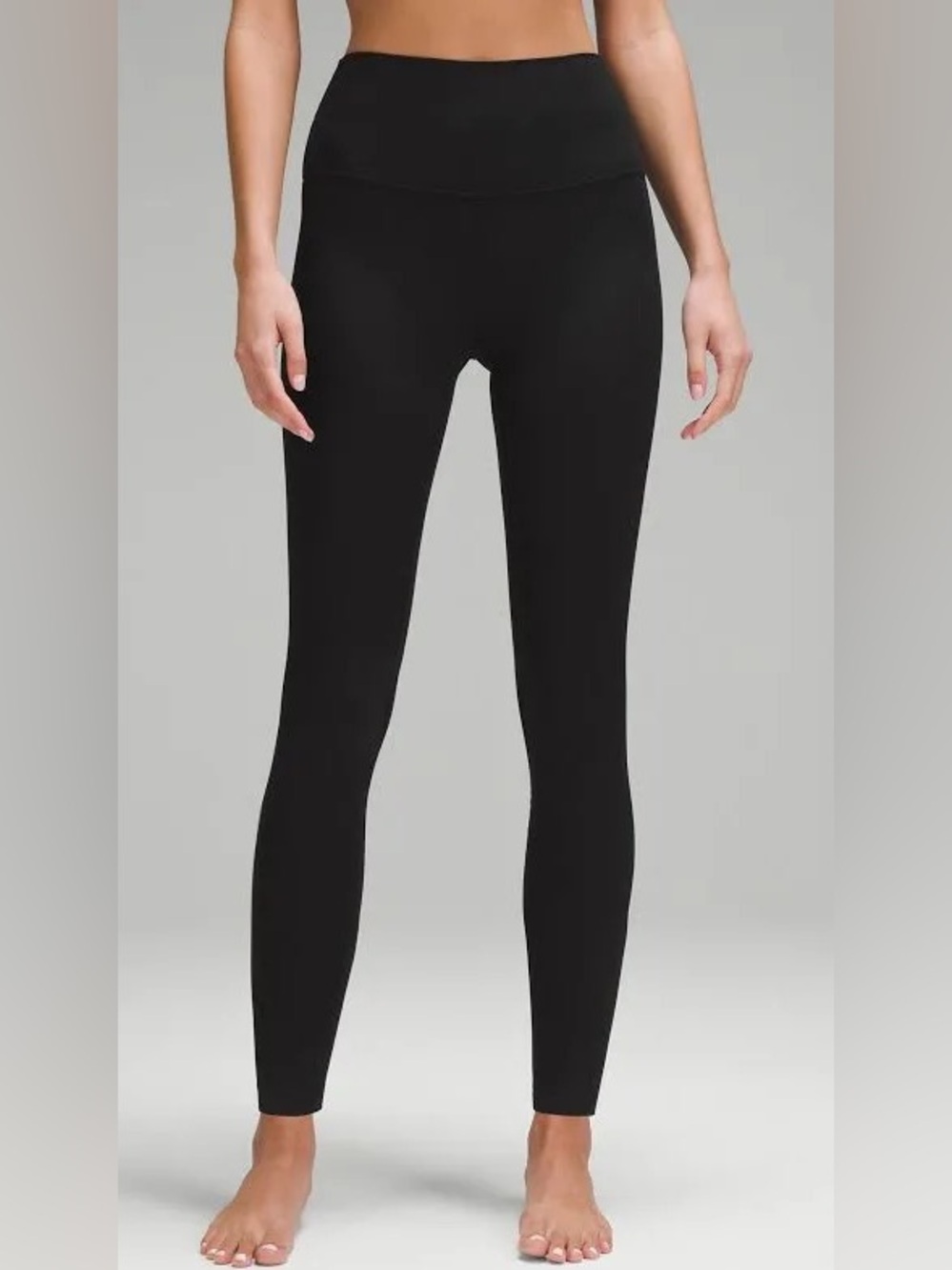 Lululemon Align Black Ribbed Leggings 28”